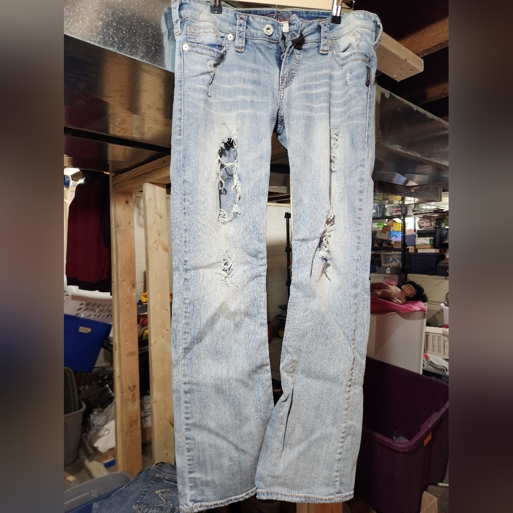 Womens tuesday silver jeans size 31x33